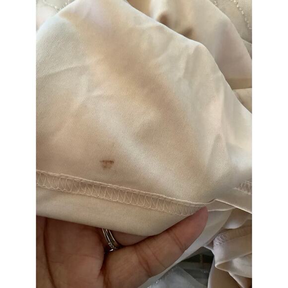 Adrianna Papell Women's Pink Short Sleeve Embellished Overlay Gown Sz 4 NWTS - Picture 6 of 7